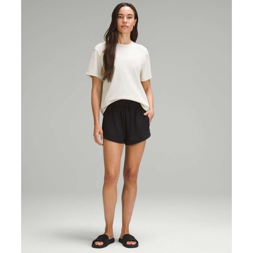 Lululemon Relaxed-Fit Cotton Jersey T-Shirt Bone (First Release) Women's XL READ